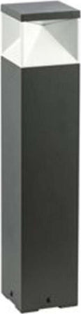 Paletto-Basso-Moderno-Diamond-Alluminio-Grafite-E-Termoplastica-12W-Led-4000K