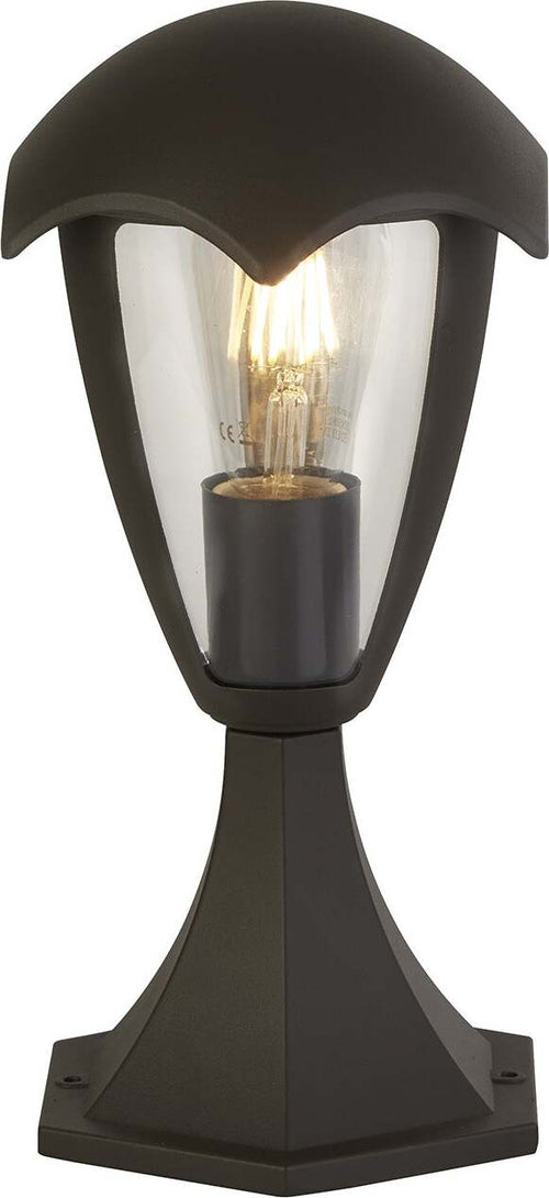 Paletto-Campanula-Alluminio-Grigio-Policarbonato-Trasparente-1-Luce-E27-30Cm