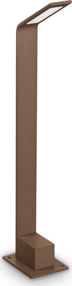 Paletto-Contemporaneo-Agos-Alluminio-Coffee-Led-Integrato-6,5W-3000K-Ip54
