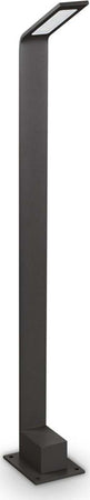 Paletto-Contemporaneo-Agos-Alluminio-Nero-Led-6,5W-4000K-Ip54