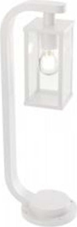 Paletto-Da-Esterno-Contemporaneo-Aurea-Alluminio-E-Vetro-Bianco-1-Luce-E27