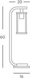 Paletto-Da-Esterno-Contemporaneo-Aurea-Alluminio-E-Vetro-Bianco-1-Luce-E27