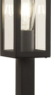 Paletto-Da-Esterno-Contemporaneo-Scatola-Acciaio-Nero-Trasparente-1-Luce-E27