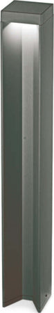 Paletto-Da-Esterno-Moderna-Kurt-Metallo-Antracite-Led-12W-3000K-Luce-Calda