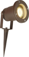 Paletto-Da-Esterno-Moderno-Spikey-Alluminio-Marrone-Vetro-1-Luce-Gu10