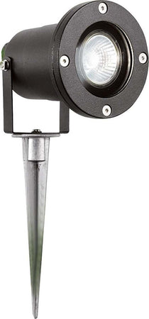 Paletto-Da-Esterno-Moderno-Spikey-Alluminio-Nero-Vetro-1-Luce-Gu10