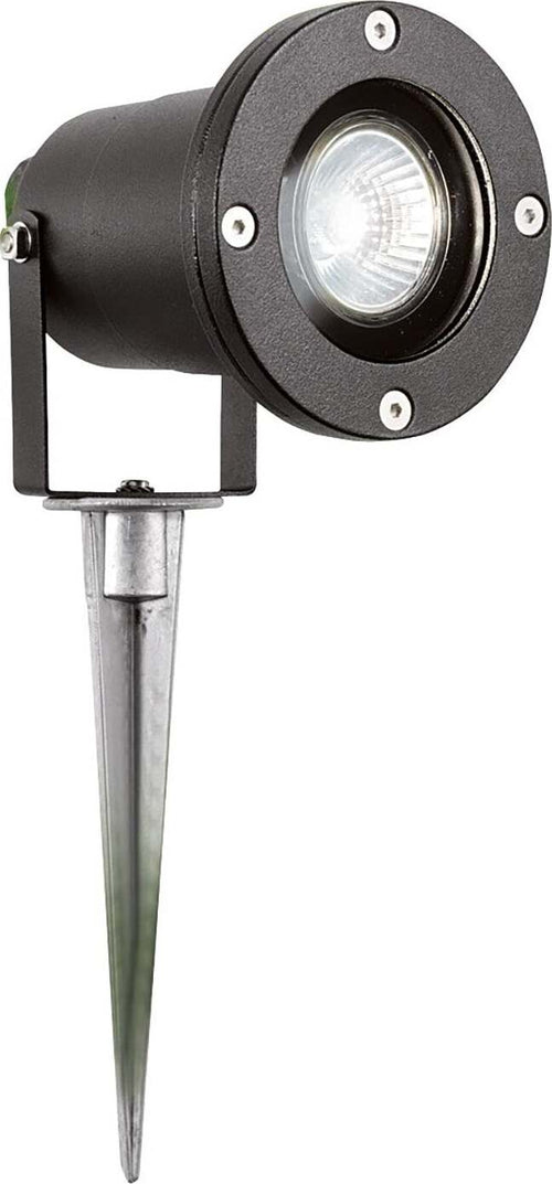 Paletto-Da-Esterno-Moderno-Spikey-Alluminio-Nero-Vetro-1-Luce-Gu10