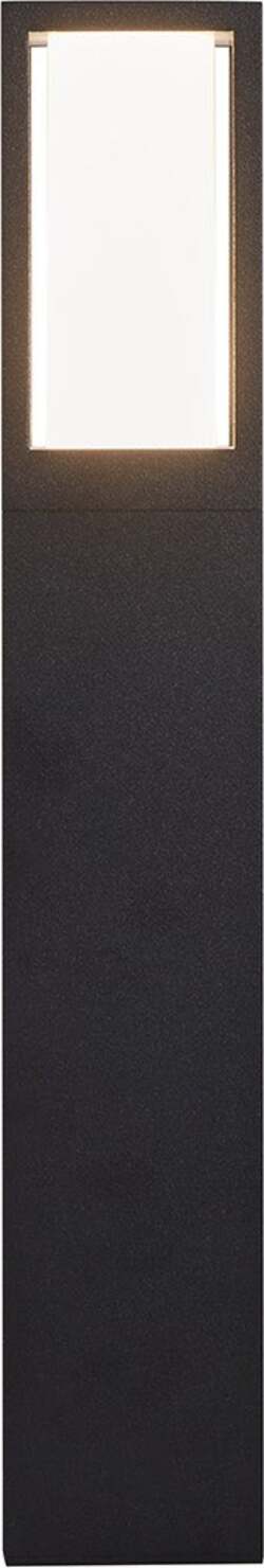 Paletto-Da-Esterno-Moderno-Viale-Alluminio-Nero-Policarbonato-1-Luce-Gu10-45Cm