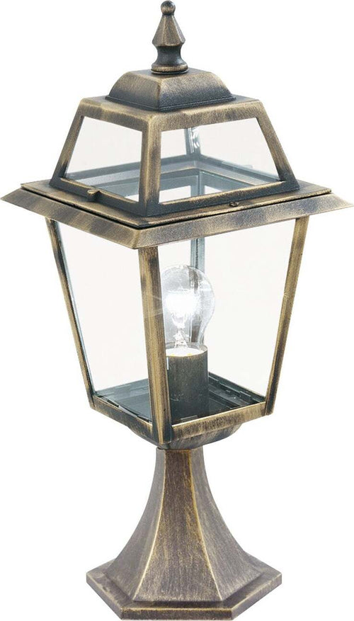 Paletto-Da-Esterno-Vintage-Decò-Nuova-Orleans-Alluminio-Nero-E-Oro-1-Luce-E27