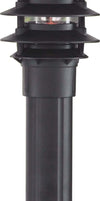 Paletto-Esterno-Contemporaneo-Bollards-Alluminio-Nero-Vetro-1-Luce-E27-H45Cm