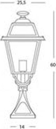 Paletto-H60Cm-Esterno-Contemporaneo-Elegance-Alluminio-E-Vetro-Grigio-1-Luce-E27