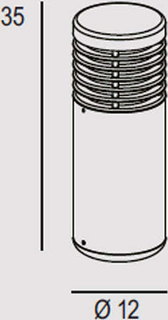Paletto-Moderno-Esterno-Cyll-Alluminio-Antracite-1-Luce-E27-35Cm