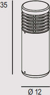 Paletto-Moderno-Esterno-Cyll-Alluminio-Grigio-Perla-1-Luce-E27-35Cm