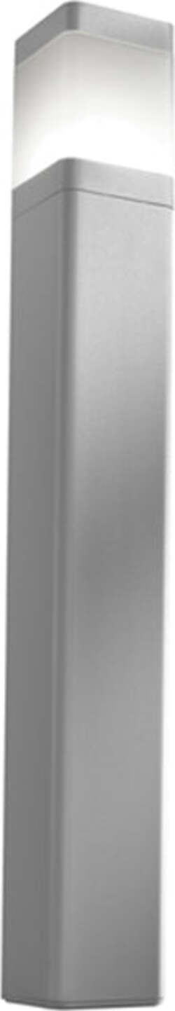 Paletto-Moderno-Esterno-Frost-Alluminio-Grigio-Perla-1-Luce-E27