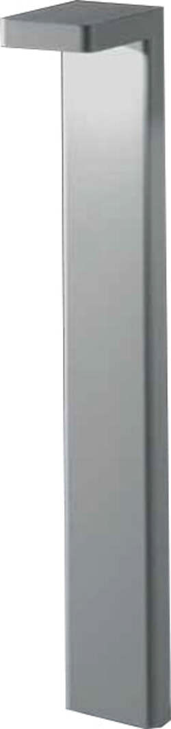 Paletto-Moderno-Esterno-Huk-Alluminio-Grigio-Perla-Led-10,5W