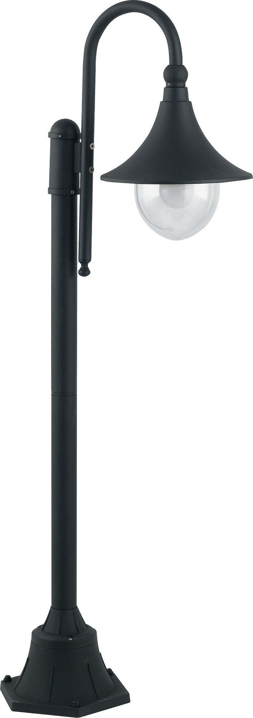 Paletto Pavia Nero 1Xe27 Ip44 130X51Cm Illuminazione/Illuminazione per esterni/Luci per sentieri Led Mall Home - Napoli, Commerciovirtuoso.it