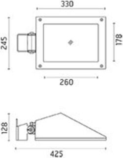 Paletto per esterni Ares Franco 2 CoB Led Symmetric Optic