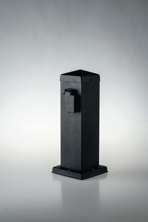 Paletto Station Antracite Con 2 Schuko 2500W 30X12X12Cm Illuminazione/Illuminazione per esterni/Luci per sentieri Led Mall Home - Napoli, Commerciovirtuoso.it