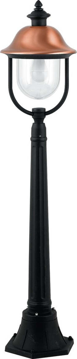 Paletto Venezia Nero/Rame 1Xe27 Ip44 118X25Cm Illuminazione/Illuminazione per esterni/Luci per sentieri Led Mall Home - Napoli, Commerciovirtuoso.it