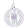 Palline per albero di Natale in vetro Spiral iridescente per decorazioni natalizie