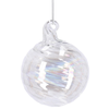 Palline per albero di Natale in vetro Spiral iridescente per decorazioni natalizie