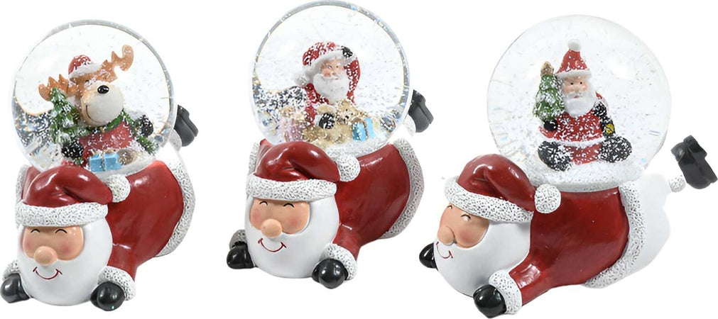 Palla di neve con Babbo Natale, decorazione colore rosso e bianco, 10.5 x 7.5 x h 8.5 cm Casa e cucina/Decorazioni per interni/Addobbi e decorazioni per ricorrenze/Decorazioni natalizie/Neve artificiale MagiediNatale.it - Altamura, Commerciovirtuoso.it