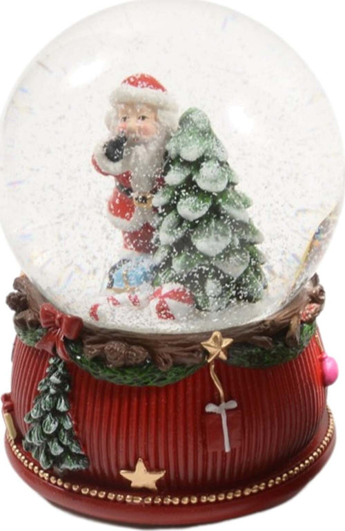 Palla di Neve con Carillon, colore rosso e bianco da 10 x 10 x h 14 cm Casa e cucina/Decorazioni per interni/Addobbi e decorazioni per ricorrenze/Decorazioni natalizie/Neve artificiale MagiediNatale.it - Altamura, Commerciovirtuoso.it