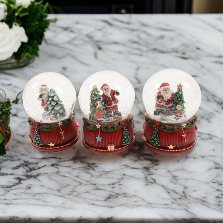 Palla di Neve con Carillon, colore rosso e bianco da 10 x 10 x h 14 cm Casa e cucina/Decorazioni per interni/Addobbi e decorazioni per ricorrenze/Decorazioni natalizie/Neve artificiale MagiediNatale.it - Altamura, Commerciovirtuoso.it