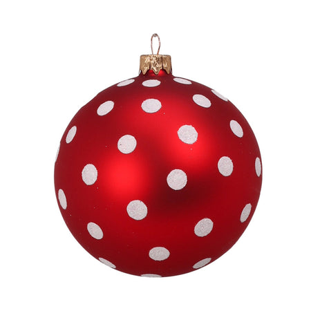 Palline per albero di Natale, in Vetro, con decorazioni, Ø 80 mm, 12 pezzi