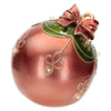 Sfera natalizia colore verde e rosso con luci Led decorazione natalizia Ø 26 cm
