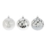 Palline per albero di Natale, in Vetro, con glitter a pois, Ø 100 mm, 6 pezzi
