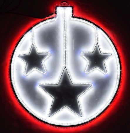 Pallina di natale luminosa effetto neon con led bifacciale addobbi natalizi per esterno Casa e cucina/Decorazioni per interni/Addobbi e decorazioni per ricorrenze/Decorazioni natalizie/Luci natalizie/Catene luminose per esterni MagiediNatale.it - Altamura, Commerciovirtuoso.it