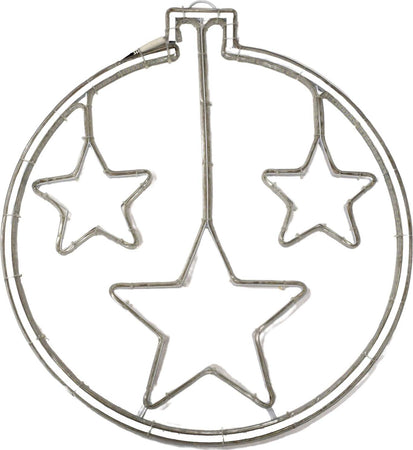 Pallina di natale luminosa effetto neon con led bifacciale addobbi natalizi per esterno Casa e cucina/Decorazioni per interni/Addobbi e decorazioni per ricorrenze/Decorazioni natalizie/Luci natalizie/Catene luminose per esterni MagiediNatale.it - Altamura, Commerciovirtuoso.it