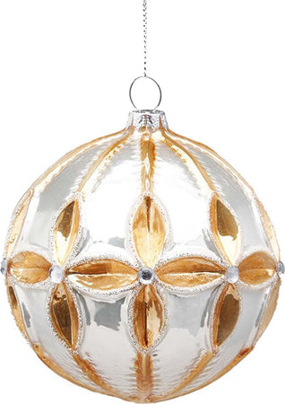 Pallina in vetro Quadrifoglio Avorio e dorato per albero di natale sfera natalizia particolare Casa e cucina/Decorazioni per interni/Addobbi e decorazioni per ricorrenze/Decorazioni natalizie/Addobbi e decorazioni/Palle e palline MagiediNatale.it - Altamura, Commerciovirtuoso.it