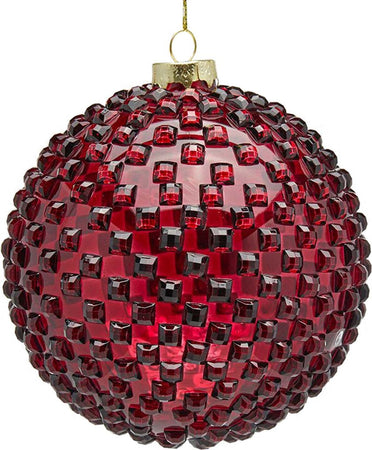 Pallina in vetro Rosso per albero di natale sfera natalizia particolare Casa e cucina/Decorazioni per interni/Addobbi e decorazioni per ricorrenze/Decorazioni natalizie/Addobbi e decorazioni/Palle e palline MagiediNatale.it - Altamura, Commerciovirtuoso.it