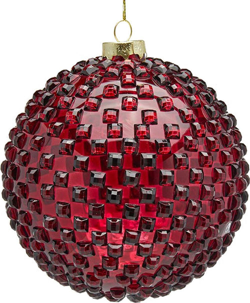 Pallina in vetro Rosso per albero di natale sfera natalizia particolare Casa e cucina/Decorazioni per interni/Addobbi e decorazioni per ricorrenze/Decorazioni natalizie/Addobbi e decorazioni/Palle e palline MagiediNatale.it - Altamura, Commerciovirtuoso.it