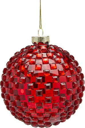 Pallina in vetro Rosso per albero di natale sfera natalizia particolare Casa e cucina/Decorazioni per interni/Addobbi e decorazioni per ricorrenze/Decorazioni natalizie/Addobbi e decorazioni/Palle e palline MagiediNatale.it - Altamura, Commerciovirtuoso.it