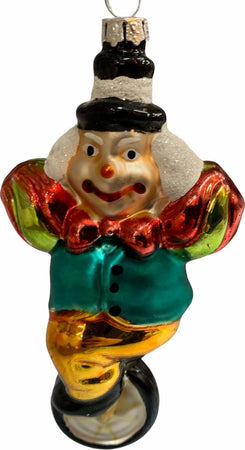 Pallina natalizia in vetro Circo h 15 cm, Pendaglio decorato Collezione EDG 2020 Casa e cucina/Decorazioni per interni/Addobbi e decorazioni per ricorrenze/Decorazioni natalizie/Addobbi e decorazioni/Palle e palline MagiediNatale.it - Altamura, Commerciovirtuoso.it