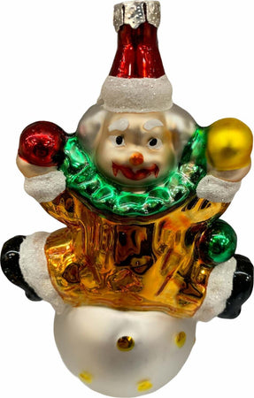 Pallina natalizia in vetro Circo h 15 cm, Pendaglio decorato Collezione EDG 2020 Casa e cucina/Decorazioni per interni/Addobbi e decorazioni per ricorrenze/Decorazioni natalizie/Addobbi e decorazioni/Palle e palline MagiediNatale.it - Altamura, Commerciovirtuoso.it