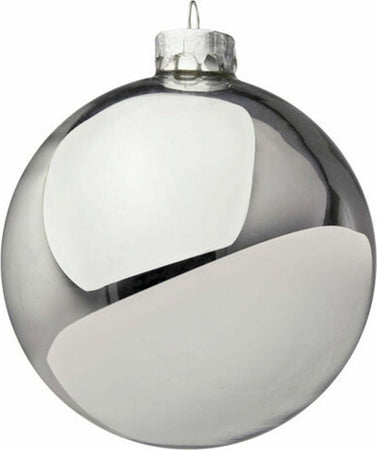 Pallina natalizie in PVC Argento da Ø 14 cm, Pendaglio Tinta Unita Casa e cucina/Decorazioni per interni/Addobbi e decorazioni per ricorrenze/Decorazioni natalizie/Addobbi e decorazioni/Palle e palline MagiediNatale.it - Altamura, Commerciovirtuoso.it