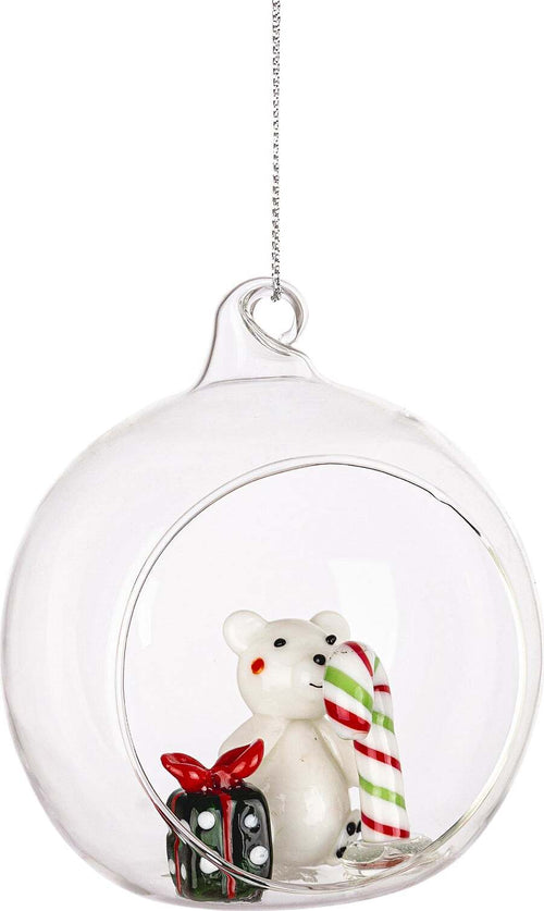 Pallina Orsetto per albero di Natale in vetro decorate Casa e cucina/Decorazioni per interni/Addobbi e decorazioni per ricorrenze/Decorazioni natalizie/Addobbi e decorazioni/Palle e palline MagiediNatale.it - Altamura, Commerciovirtuoso.it