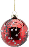 Pallina per albero di Natale con Aghi e Perle pendaglio decorativo Rosso da 8 cm Casa e cucina/Decorazioni per interni/Addobbi e decorazioni per ricorrenze/Decorazioni natalizie/Addobbi e decorazioni/Palle e palline MagiediNatale.it - Altamura, Commerciovirtuoso.it