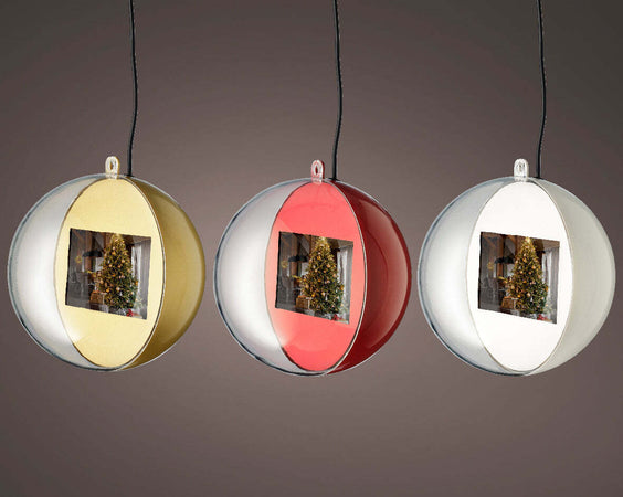 Pallina per albero di Natale con schermo video e LED luminosi da 15 cm Casa e cucina/Decorazioni per interni/Addobbi e decorazioni per ricorrenze/Decorazioni natalizie/Addobbi e decorazioni/Palle e palline MagiediNatale.it - Altamura, Commerciovirtuoso.it