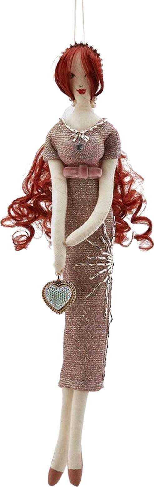 Pallina per albero di natale in Bambolina in tessuto rosa con capelli rossi h 34 cm pendaglio particolare EDG Casa e cucina/Decorazioni per interni/Addobbi e decorazioni per ricorrenze/Decorazioni natalizie/Addobbi e decorazioni/Palle e palline MagiediNatale.it - Altamura, Commerciovirtuoso.it