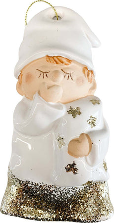Pallina per Albero di Natale in ceramica Bambino dormiglione Bianco h 15 cm decorazione natalizia Casa e cucina/Decorazioni per interni/Addobbi e decorazioni per ricorrenze/Decorazioni natalizie/Addobbi e decorazioni/Palle e palline MagiediNatale.it - Altamura, Commerciovirtuoso.it