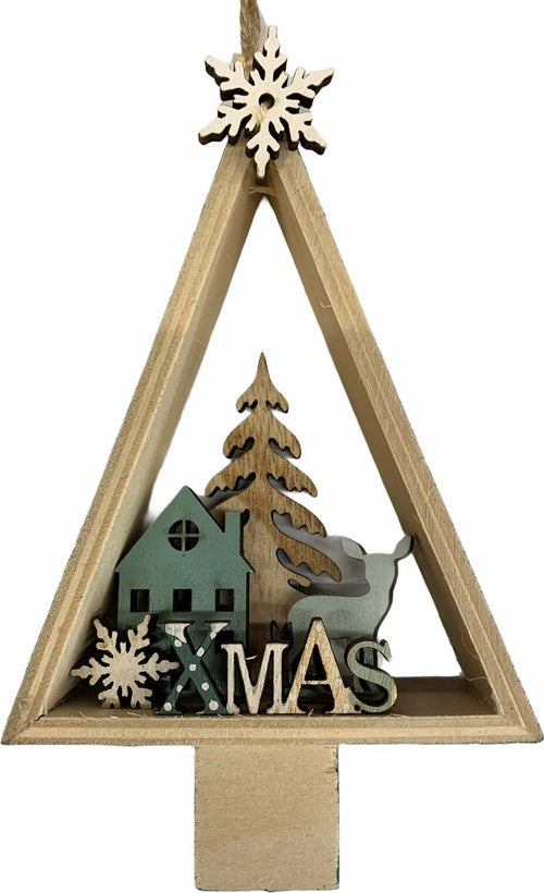 Pallina per Albero di Natale in Legno Abete Verde h 8,5 cm Casa e cucina/Decorazioni per interni/Addobbi e decorazioni per ricorrenze/Decorazioni natalizie/Addobbi e decorazioni/Palle e palline MagiediNatale.it - Altamura, Commerciovirtuoso.it
