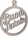 Pallina per albero di natale in legno personalizzabile con nome o logo da Ø 10 cm Casa e cucina/Decorazioni per interni/Addobbi e decorazioni per ricorrenze/Decorazioni natalizie/Addobbi e decorazioni/Palle e palline MagiediNatale.it - Altamura, Commerciovirtuoso.it