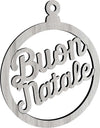 Pallina per albero di natale in legno personalizzabile con nome o logo da Ø 10 cm Casa e cucina/Decorazioni per interni/Addobbi e decorazioni per ricorrenze/Decorazioni natalizie/Addobbi e decorazioni/Palle e palline MagiediNatale.it - Altamura, Commerciovirtuoso.it