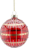 Pallina per albero di Natale in vetro a righe Jem rosse da 8 cm Casa e cucina/Decorazioni per interni/Addobbi e decorazioni per ricorrenze/Decorazioni natalizie/Addobbi e decorazioni/Palle e palline MagiediNatale.it - Altamura, Commerciovirtuoso.it