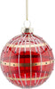 Pallina per albero di Natale in vetro a righe Jem rosse da 8 cm Casa e cucina/Decorazioni per interni/Addobbi e decorazioni per ricorrenze/Decorazioni natalizie/Addobbi e decorazioni/Palle e palline MagiediNatale.it - Altamura, Commerciovirtuoso.it